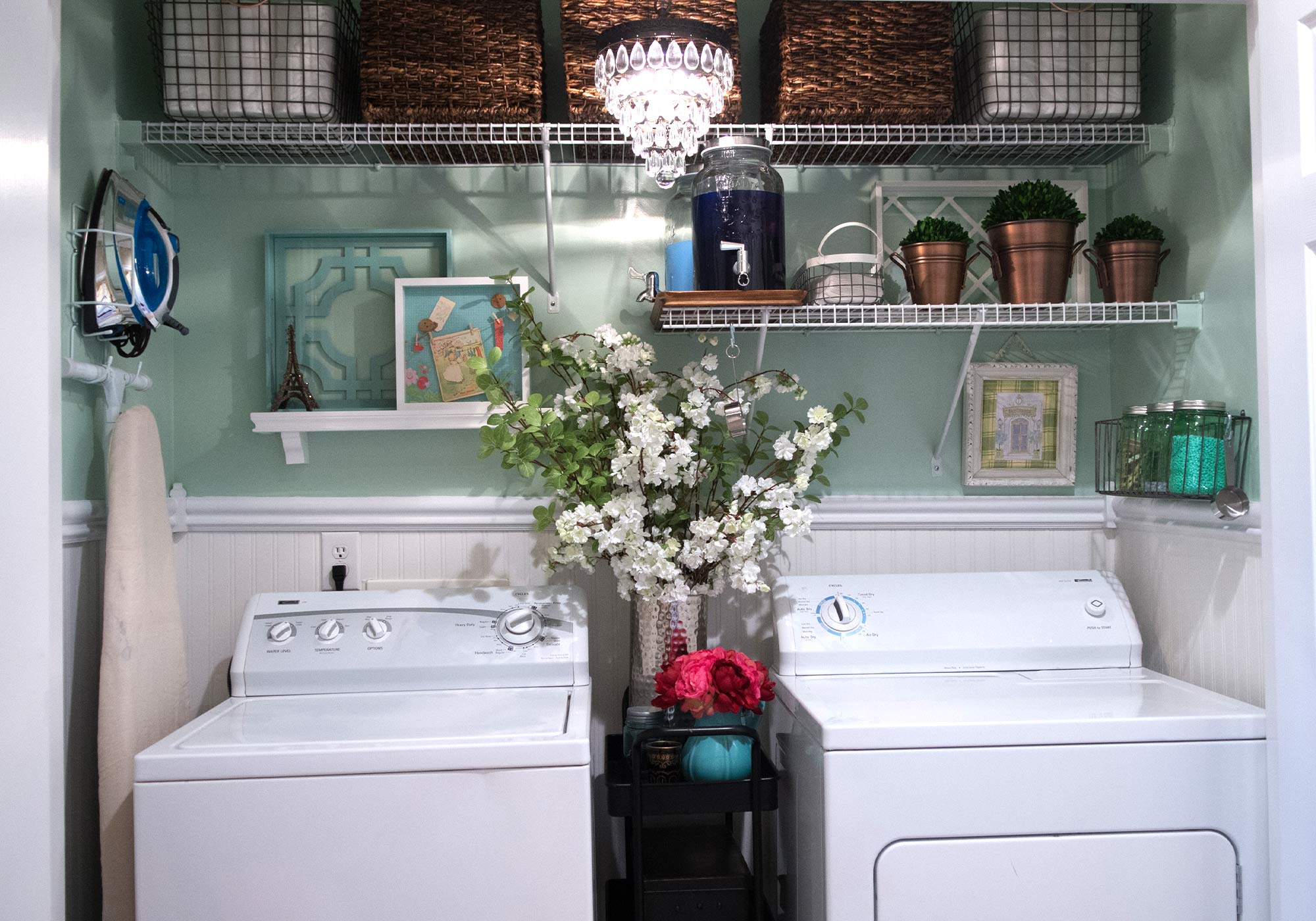 Organized laundry room