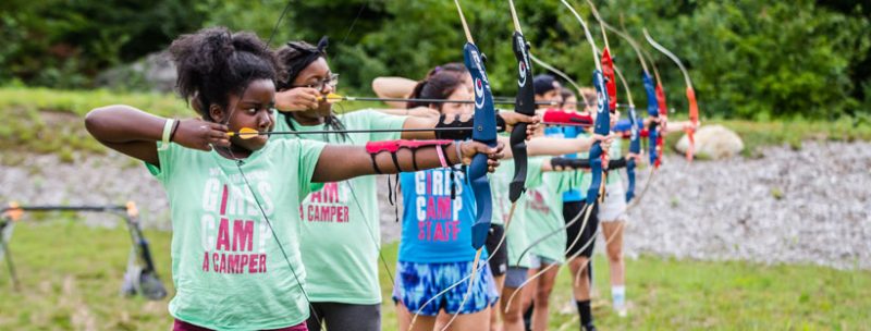 archery at summer camp