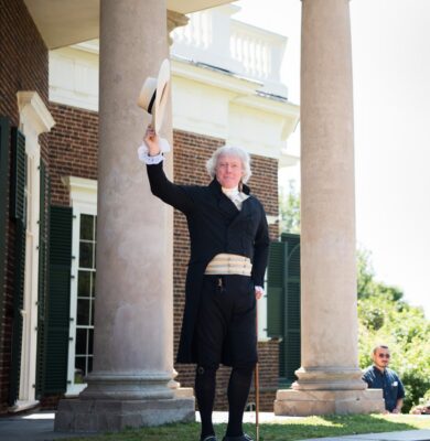 Bill Barker as Thomas Jefferson at Monticello