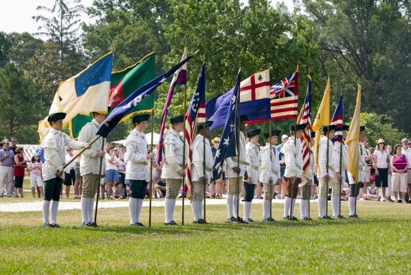 July 4th salute in Colonial Williamsburg