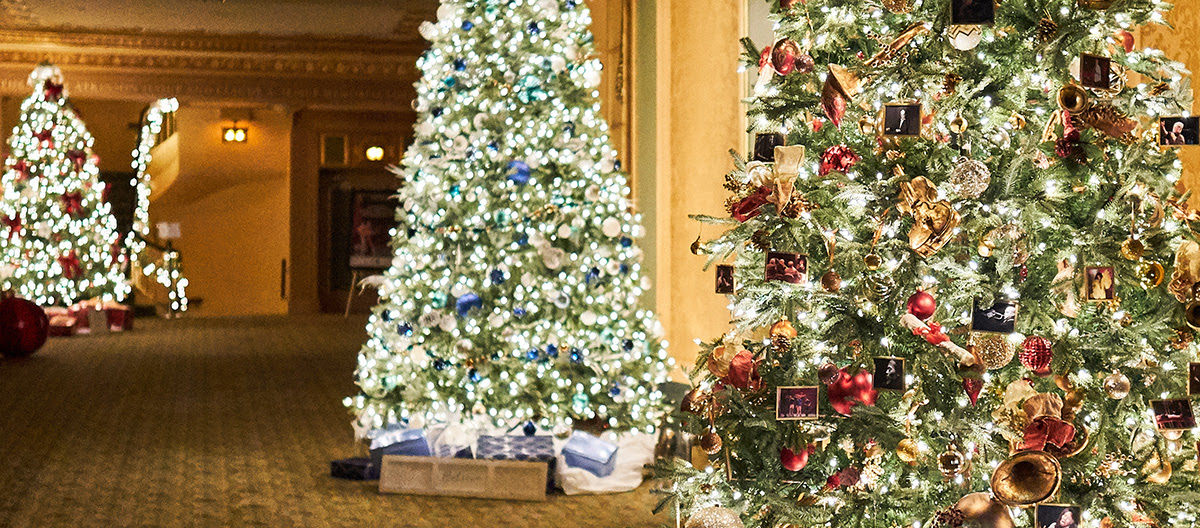 Walking tour of the Christmas holidays light display at Victoria