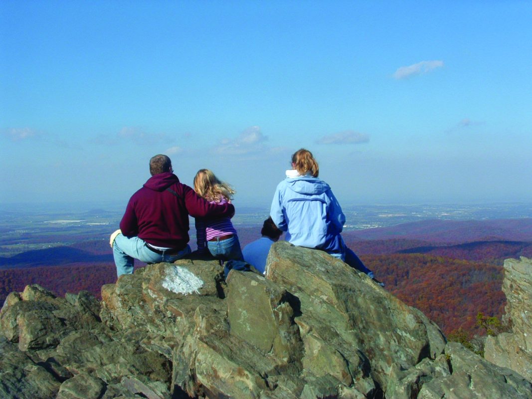 family at humpback rock