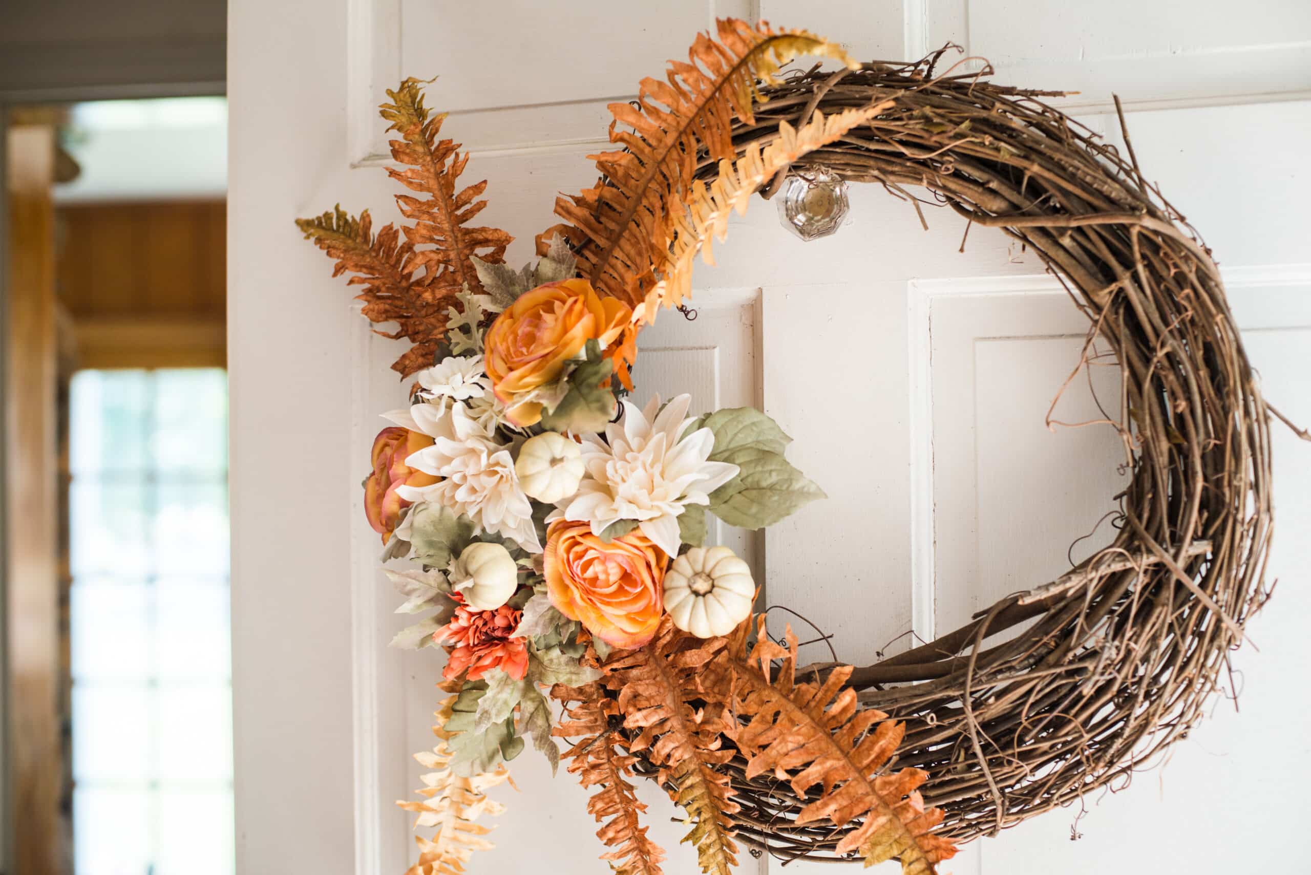 Rustic Woven Fall Wreath - DIY · Just That Perfect Piece