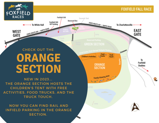 map of Foxfield Races area