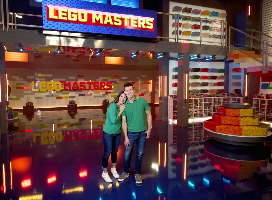Emily and Liam on LEGO Masters Set