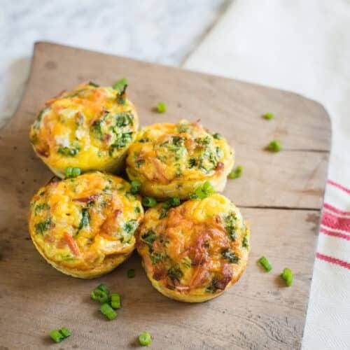 Healthy Breakfast on the Go: Veggie, Bacon & Egg Muffin Cups