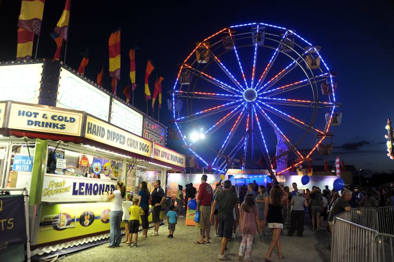 Augusta County Fair rides and games