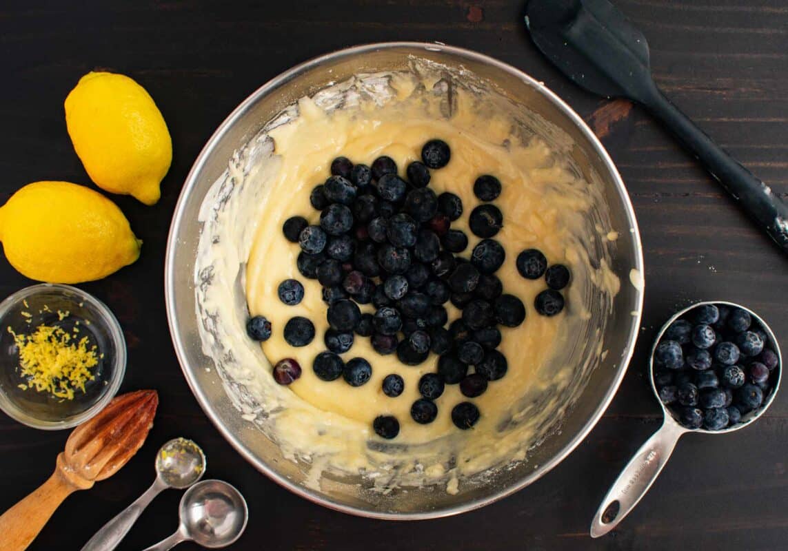 Mixture for Blueberry Lemon Ricotta Pancakes