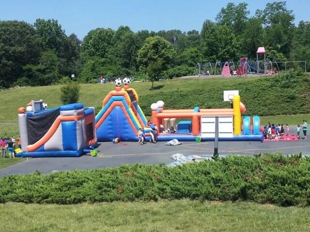 camp expo inflatable obstacle course